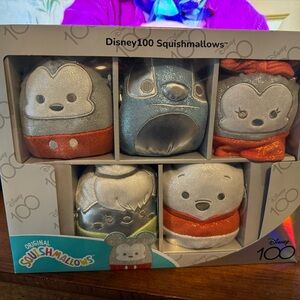 Disney Silver and Red Stuffed Animals Collection